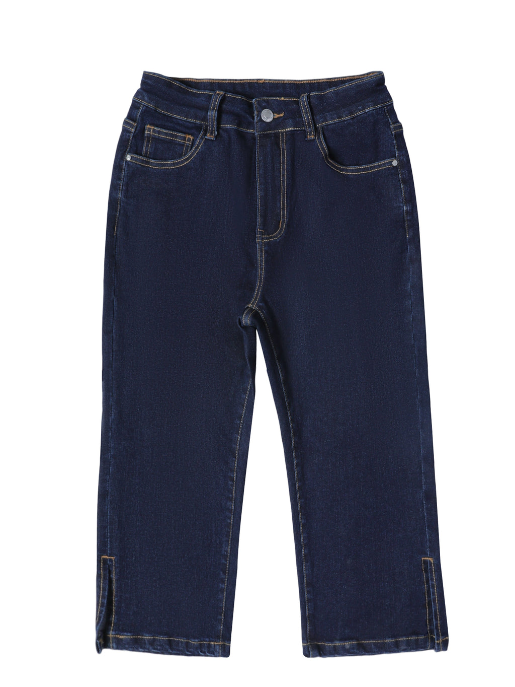Womens High Waist Stretch Skinny Denim Capri Jeans