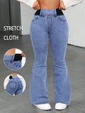 NY107 Women's Skinny Jeans, High Stretch Mid-R