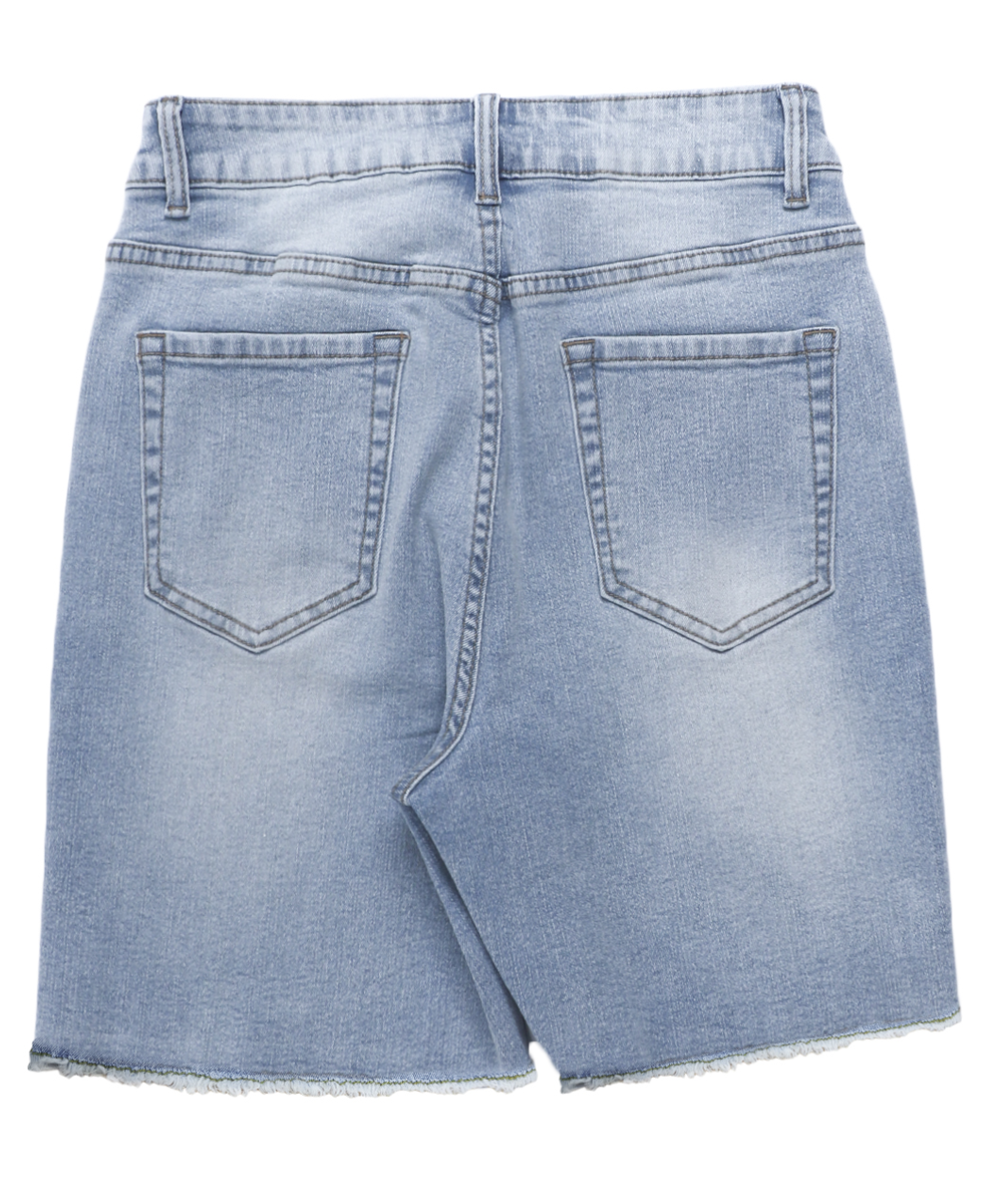 GILIPUR Womens Stretchy Jean Shorts