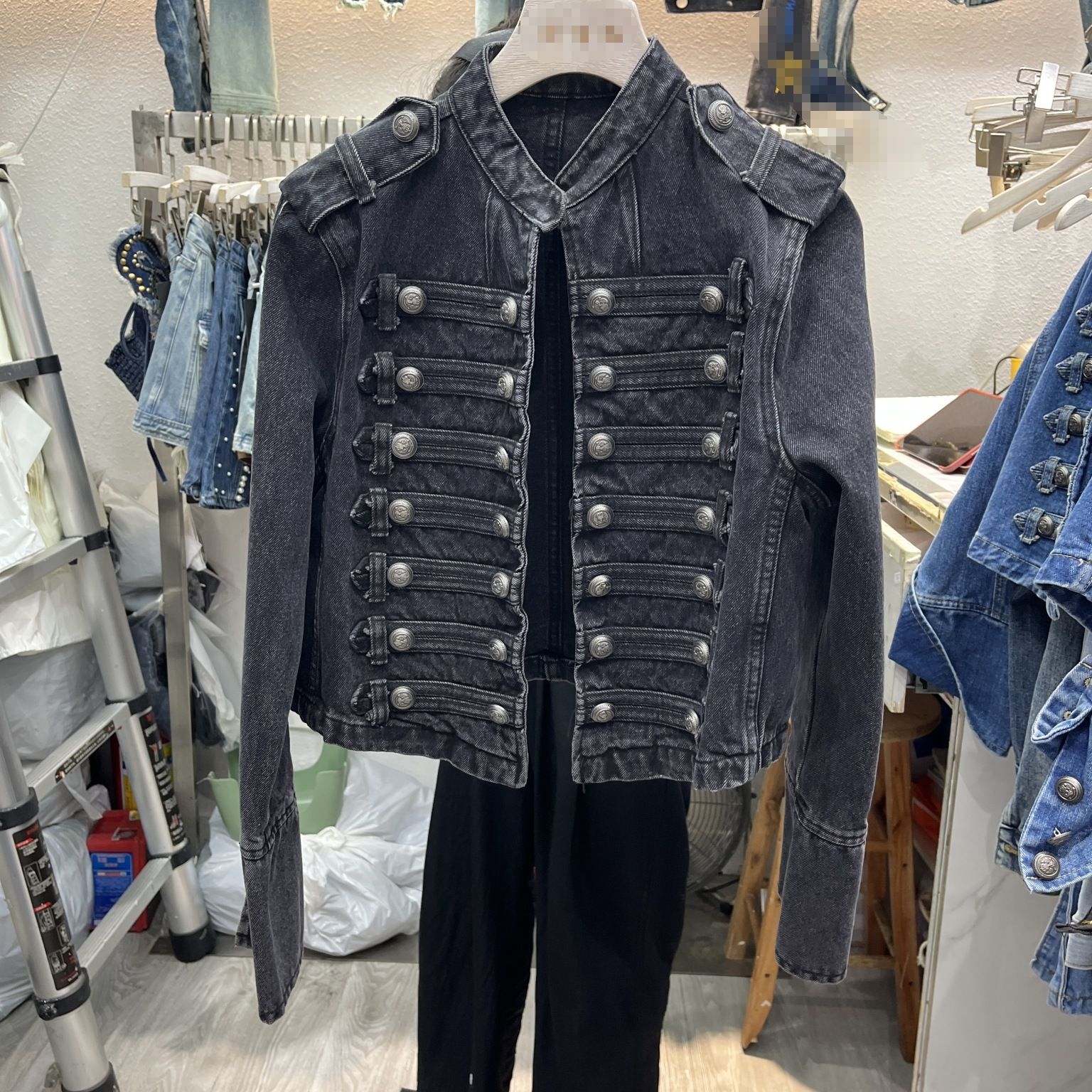ML202 Women's Washed Denim Jacket, Vintage Sta