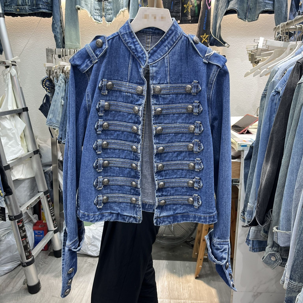 ML202 Women's Washed Denim Jacket, Vintage Sta