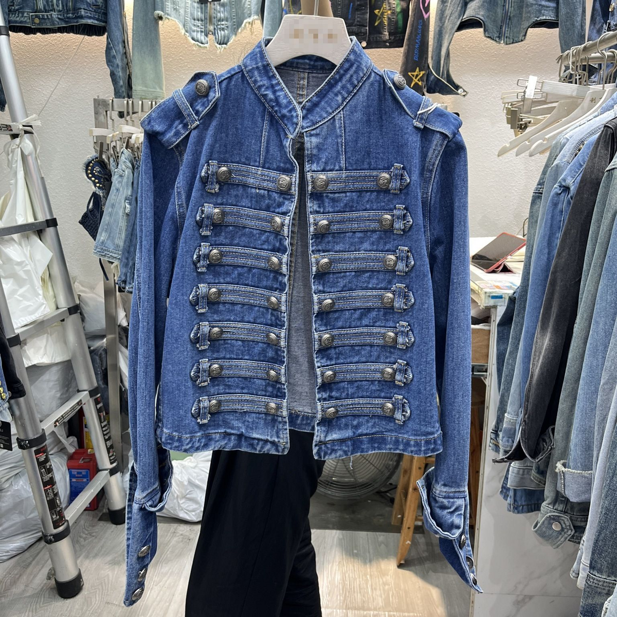 ML202 Women's Washed Denim Jacket, Vintage Sta