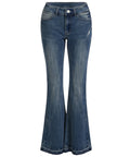 GILIPUR Women Low Rise Stretchy Bell Bottom Jeans