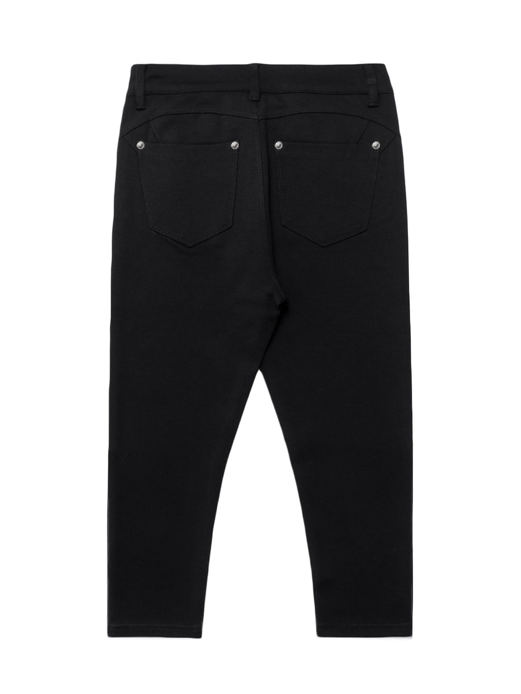 Women High Waist Ultra Stretch Skinny Capri Jeans - Black Bling Bling