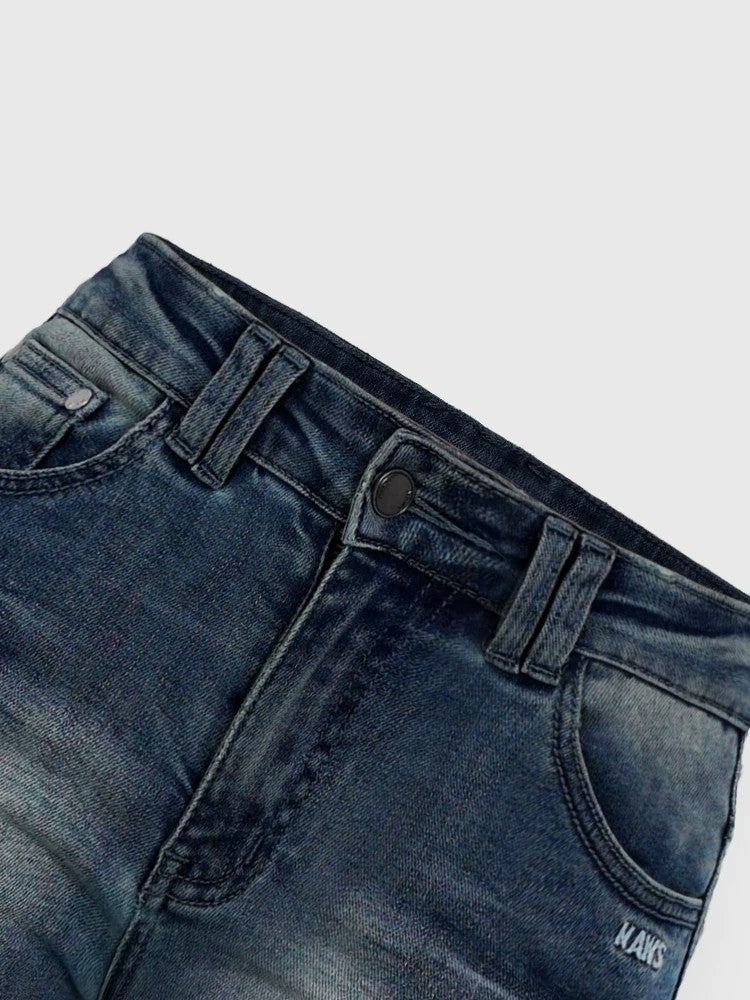 Women Dark Wash Low Rise Flare Jeans