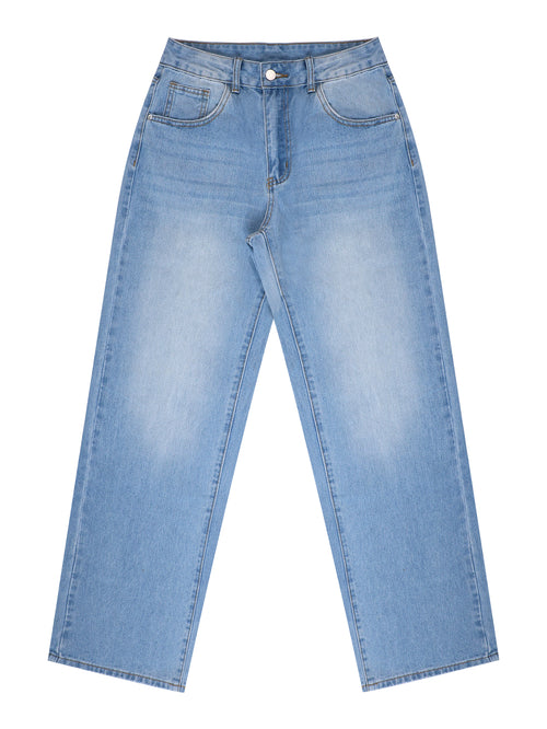 GILIPUR Women's High Waisted Baggy Wide Leg Jeans