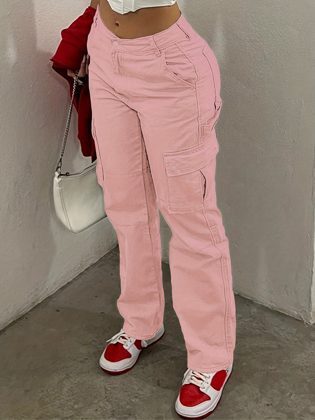 TL812 Women's Cargo Pants, Vintage Multi-Pocke