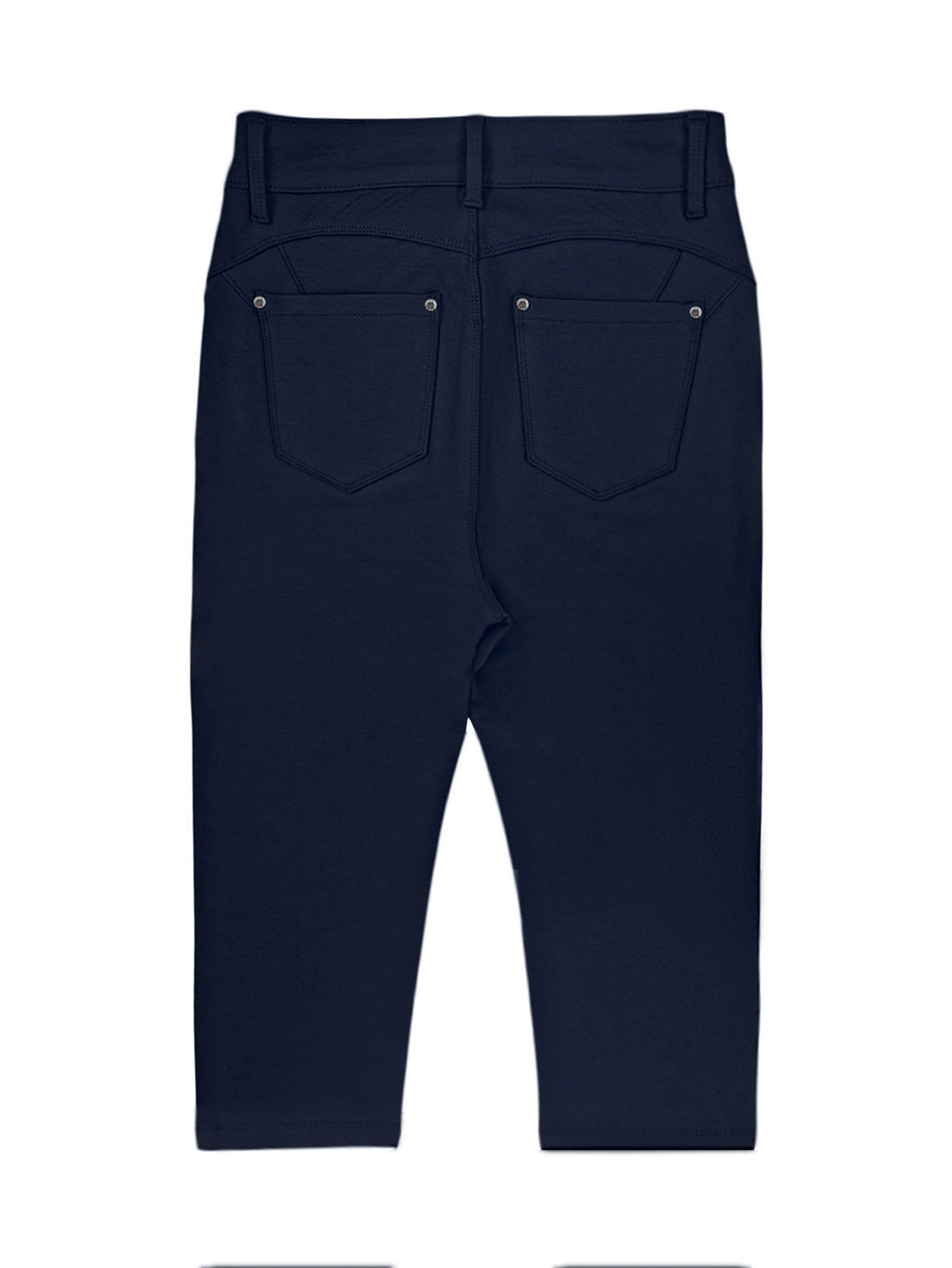Women High Waist Ultra Stretch Skinny Capri Jeans - Dark Blue