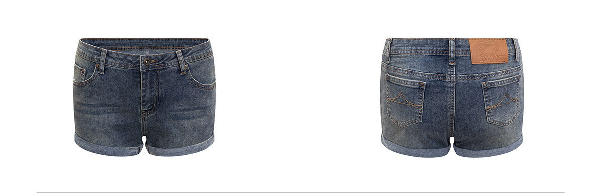 Vintage Rolled Denim Micro Shorts