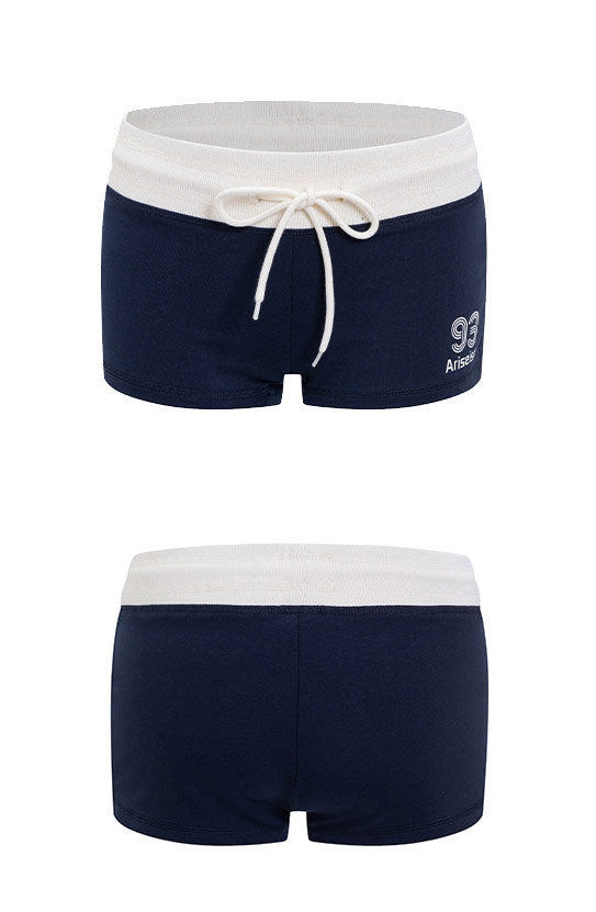 Soft Jersey Contrast Waist Lounge Shorts