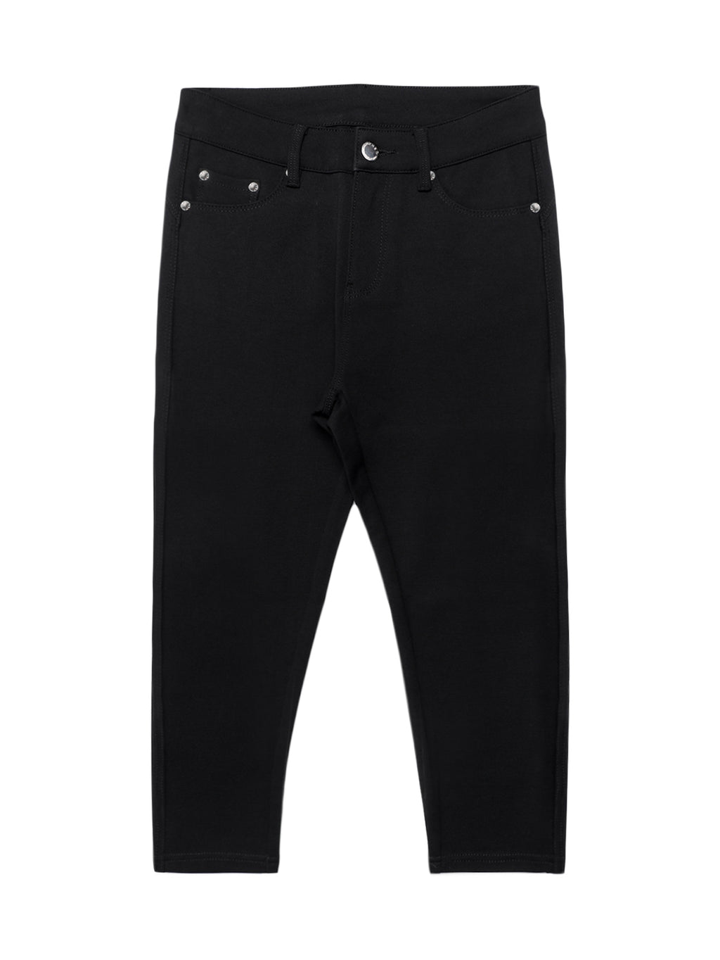 Women High Waist Ultra Stretch Skinny Capri Jeans - Black