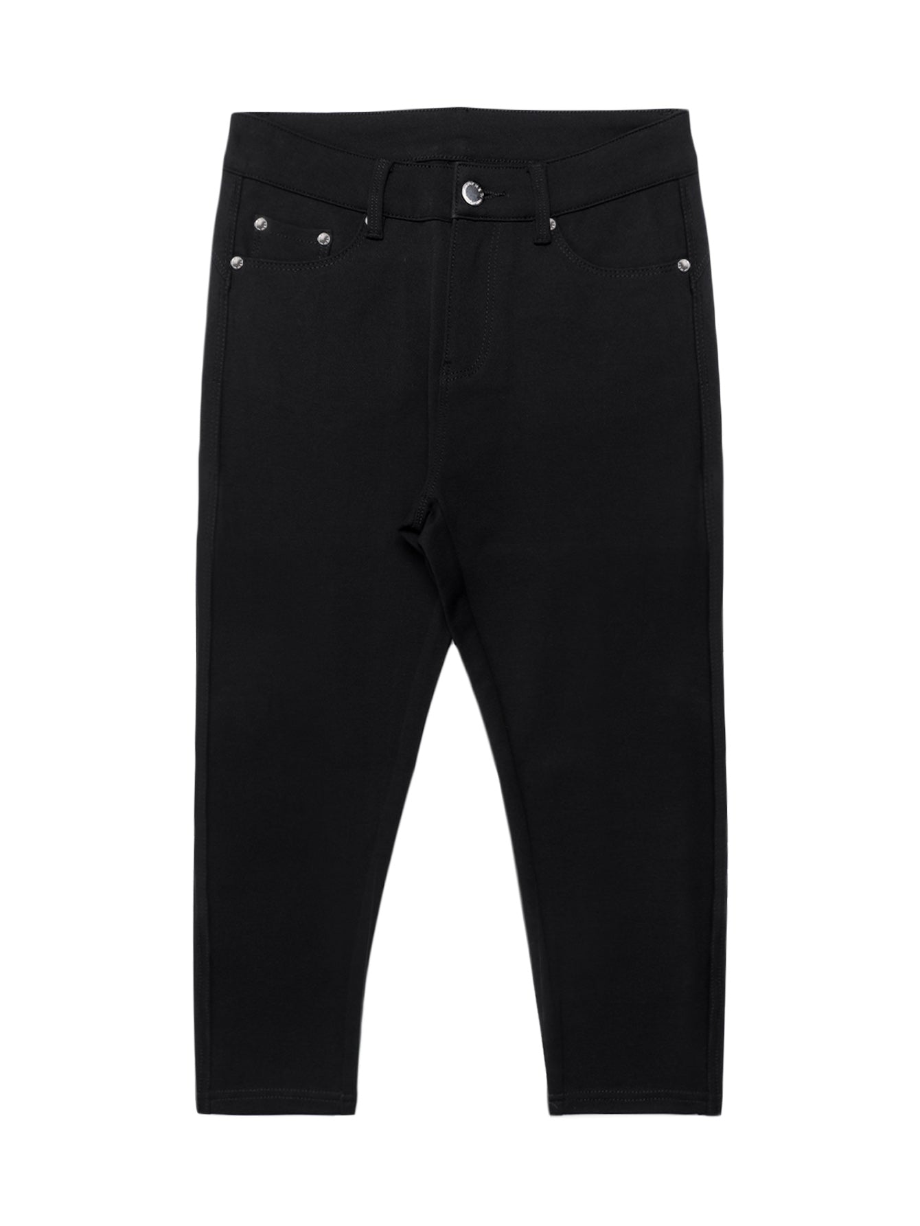 Women High Waist Ultra Stretch Skinny Capri Jeans - Black