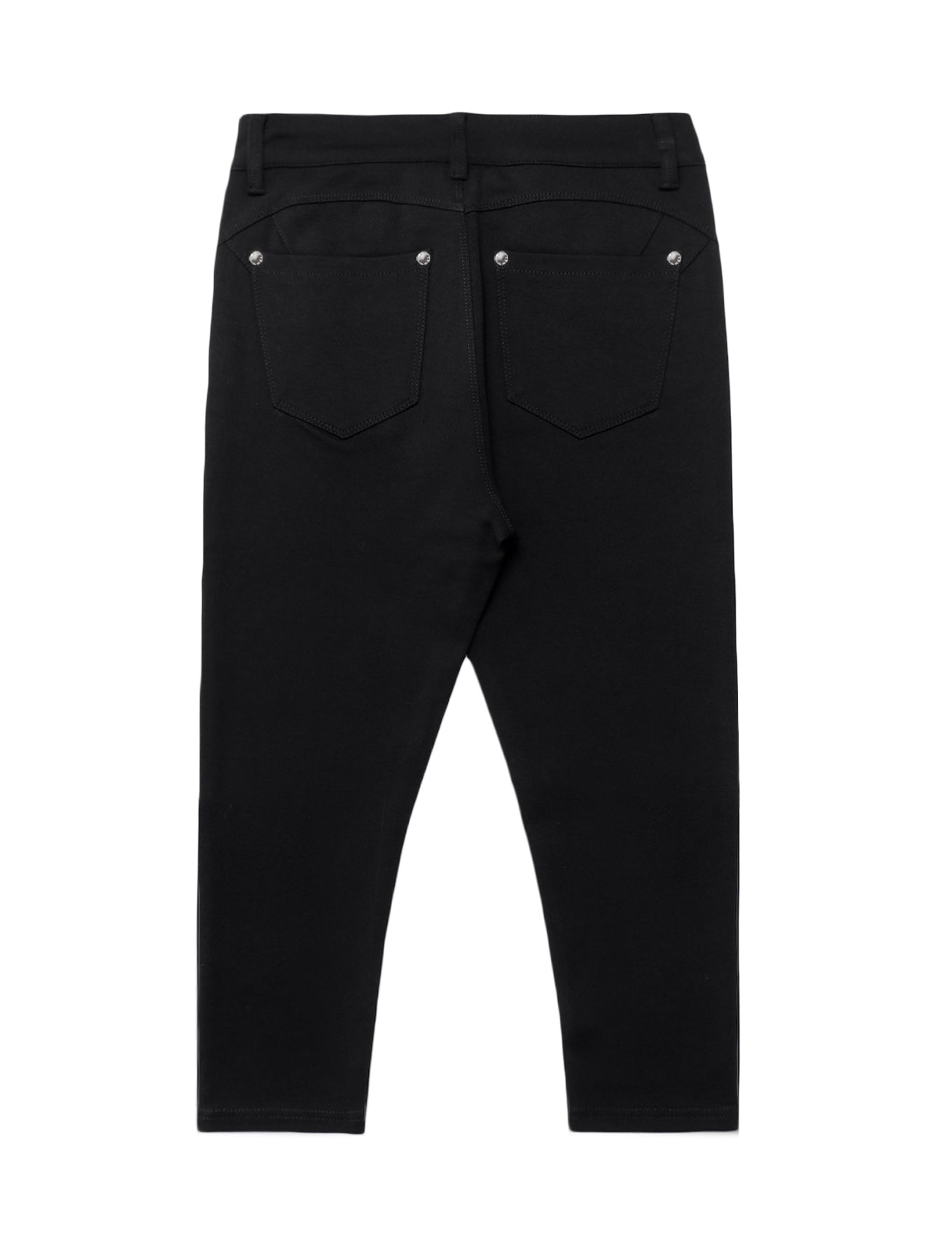 Women High Waist Ultra Stretch Skinny Capri Jeans - Black
