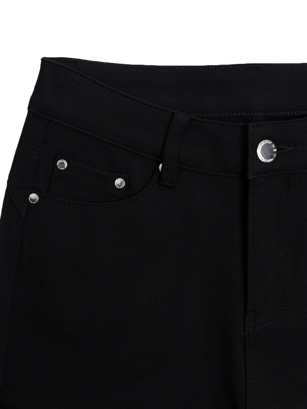 Women High Waist Ultra Stretch Skinny Capri Jeans - Black